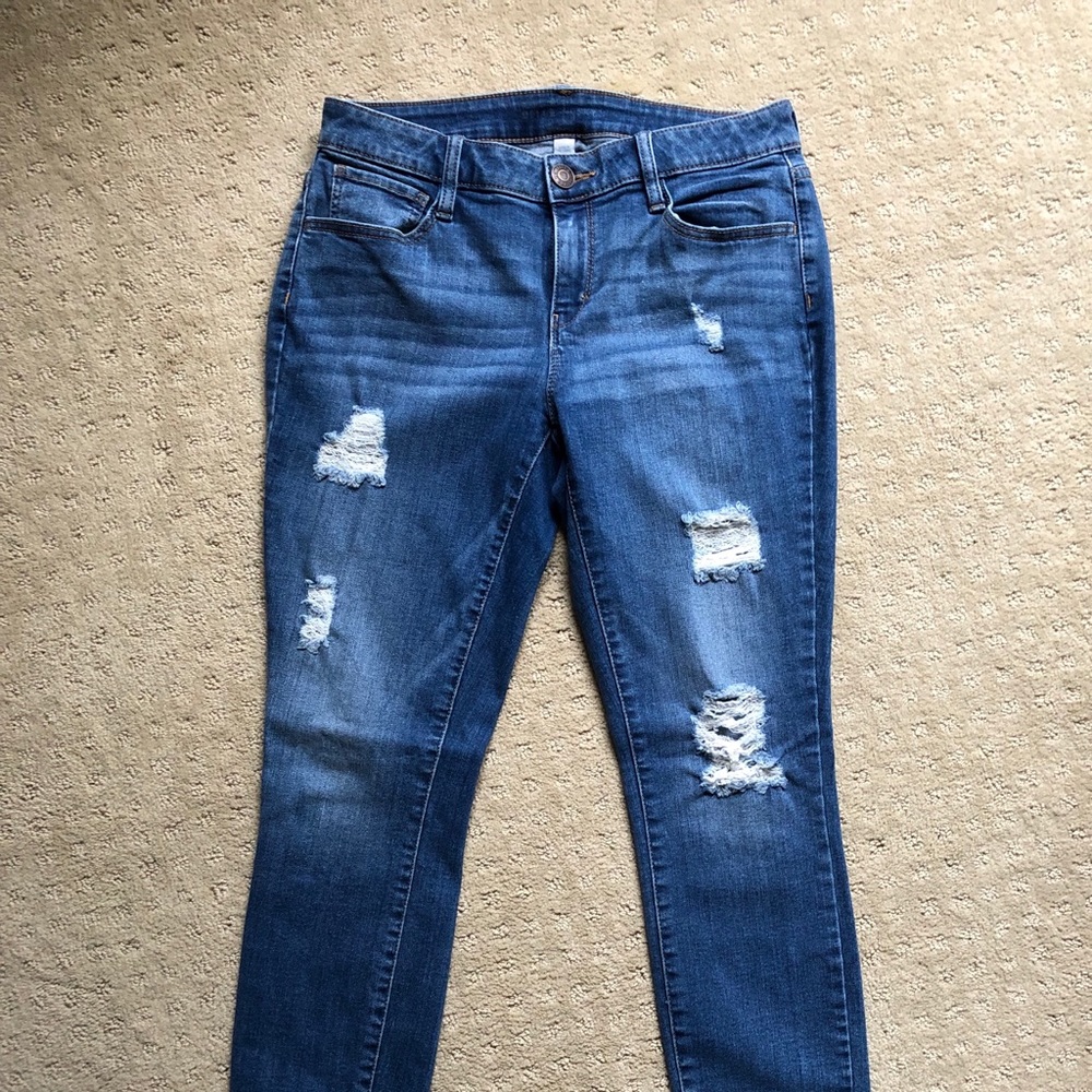 Belle Sky distressed skinny jeans